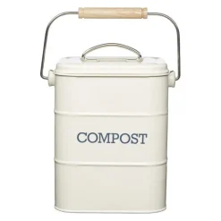 Poubelle à compost crème 3,2L - Living Nostalgia