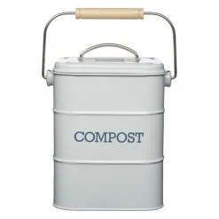 Poubelle à compost gris 3,2L - Living Nostalgia