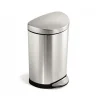 Poubelle demi-lune 10L acier brossé - Simplehuman