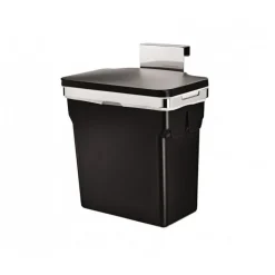 Poubelle de placard plastique noir - Simplehuman
