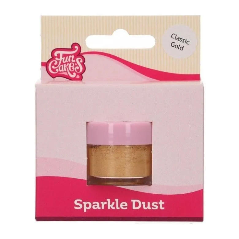 Poudre alimentaire scintillante Or - FunCakes