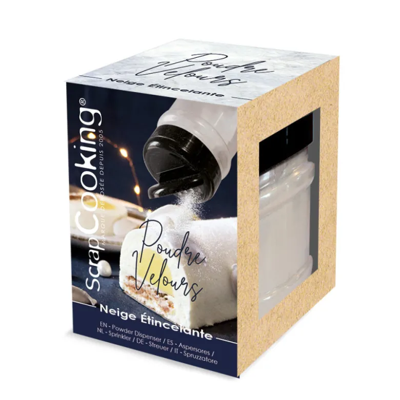 Poudre de velours neige étincelante 100 g - Scrapcooking