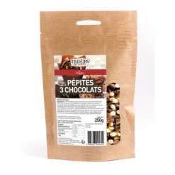 Pépites 3 chocolats 250g - Trésors de chefs