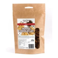 Pépites de chocolat au lait 250g - Trésors de Chefs