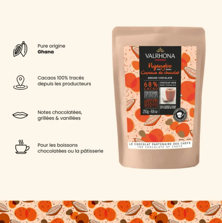 Préparation pour Chocolat Chaud Nyangbo 250g – Valrhona