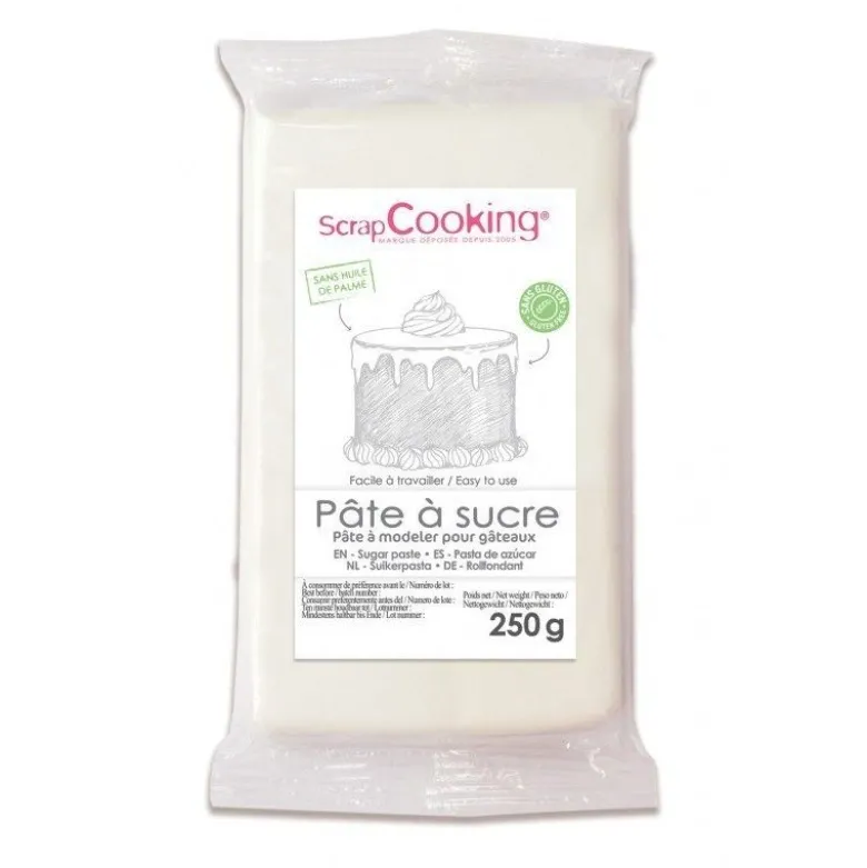 Pâte a sucre blanc 250g - ScrapCooking