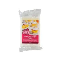 Pâte à Sucre Blanche Goût Citron 250g - Funcakes