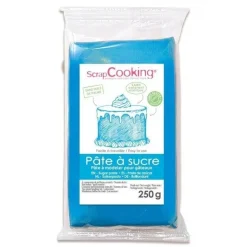 Pâte à sucre bleu 250g - ScrapCooking
