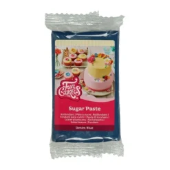 Pâte à sucre bleu Jean 250g - FunCakes