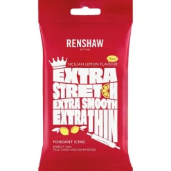 Pâte à Sucre Extra Blanc Goût Citron 1kg - Renshaw
