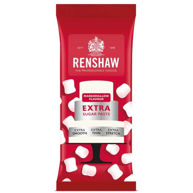 Pâte à Sucre Extra Blanc Guimauve 1kg - Renshaw
