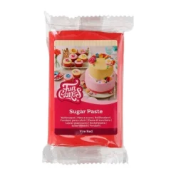 Pâte à Sucre Rouge 250g - Funcakes