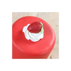 Pâte à Sucre Rouge Goût Fraise 250g - Funcakes