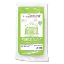 Pâte à sucre vert prairie 250g - ScrapCooking