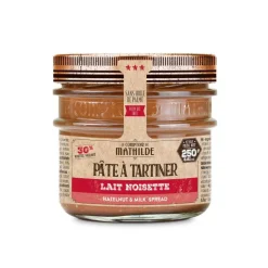 Pâte à tartiner lait noisette 250g - Le Comptoir de Mathilde