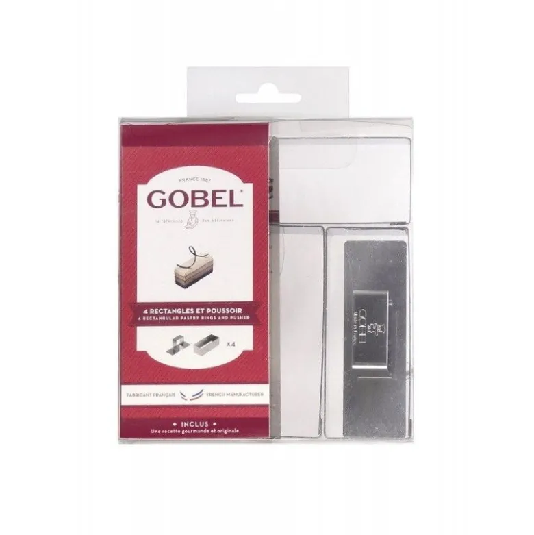 Rectangle à mousse 9 cm (x4) et poussoir – Gobel