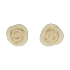Rose pâte à sucre blanche x6 - Funcakes