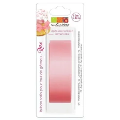 Ruban satin rose 2m - Scrapcooking