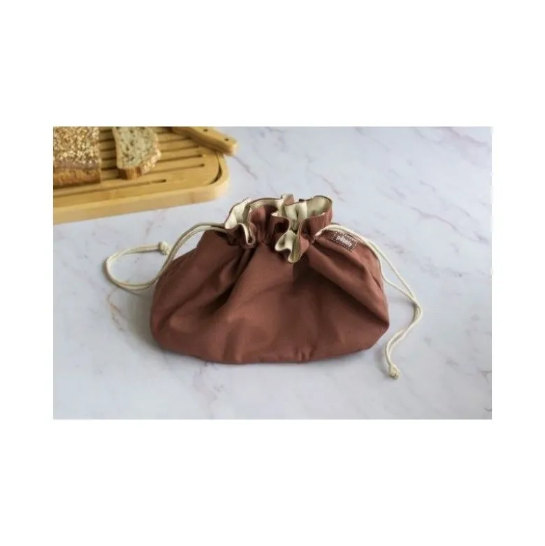 Sac corbeille à pain avec cordon - Pebbly