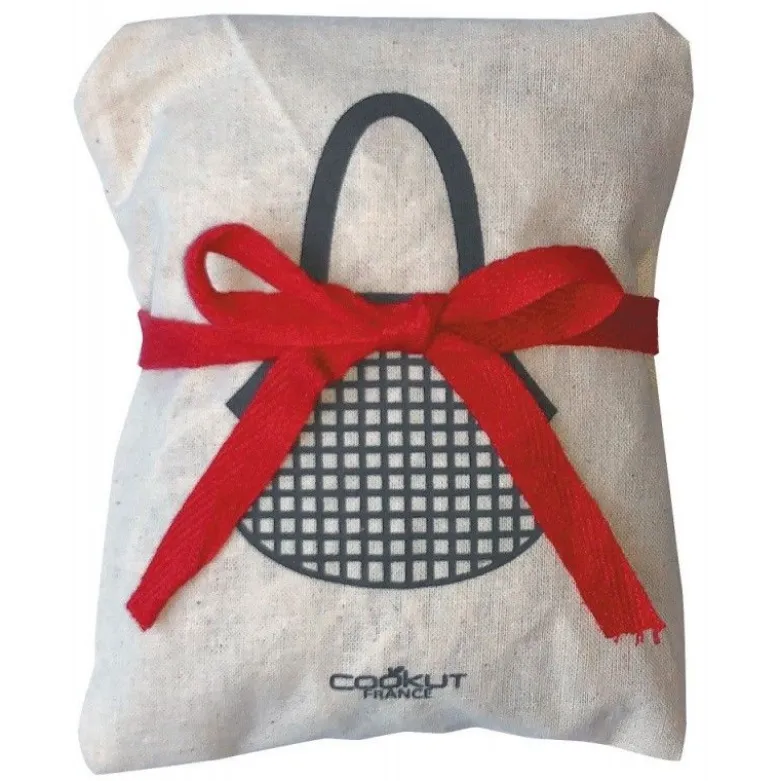 Sac pliable coton filet SACHA rouge - Cookut