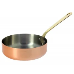 Sauteuse cuivre inox 24cm queue laiton De Buyer