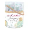 Seau 36 découpoirs éjecteurs lettres & chiffres - Scrapcooking