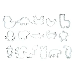 Seau 16 Emporte-Pièces Thème Animaux Wild - Scrapcooking