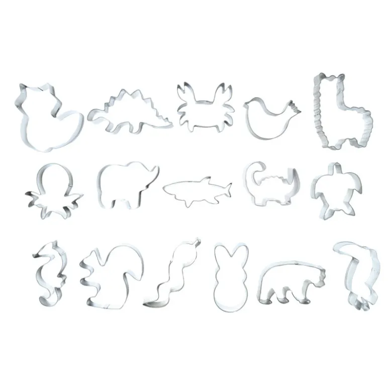 Seau 16 Emporte-Pièces Thème Animaux Wild - Scrapcooking