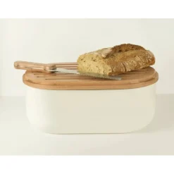 Set boîte à pain 4 en 1 Crème - Pebbly