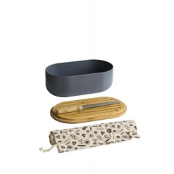 Set boîte à pain 4 en 1 Gris - Pebbly