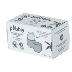 Set coquetier bambou x2 - Pebbly