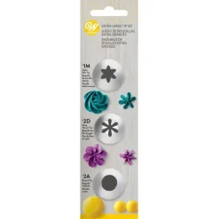 Set 3 douilles décoration 1M, 2D, 2A - Wilton