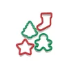 Set 4 emporte-pièces plastique Noël - Wilton