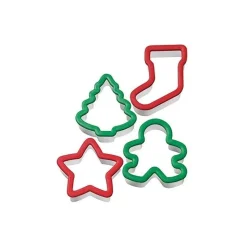 Set 4 emporte-pièces plastique Noël - Wilton