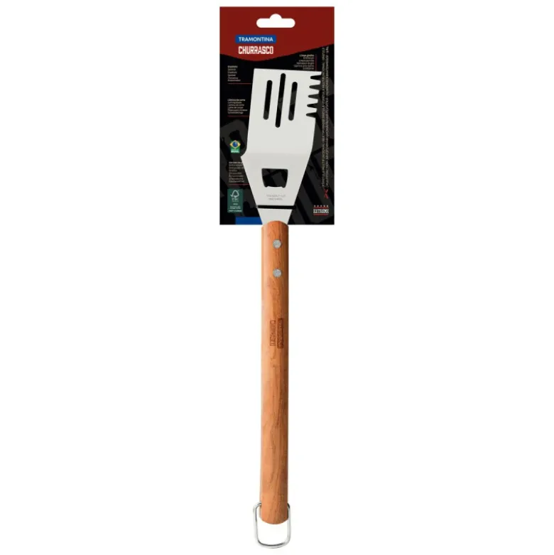 Spatule pour Barbecue 48 cm Inox et Bois Churrasco - Tramontina