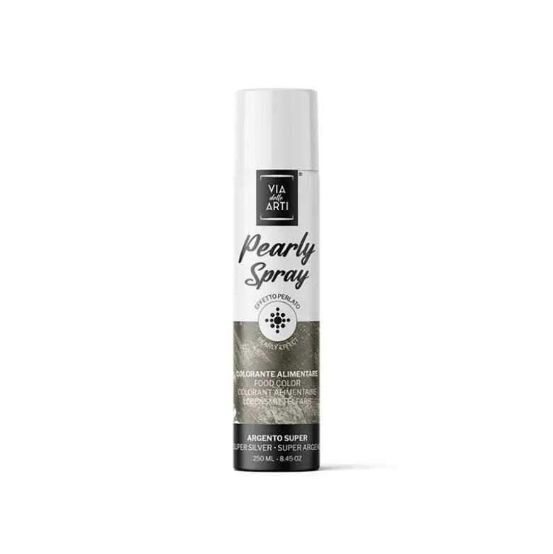 Spray Colorant Argent Métallisé Pro 250ml - Via Delle Arti