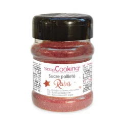 Sucre pailleté Rubis - ScrapCooking