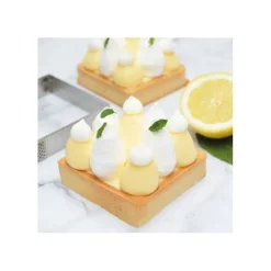 Support à gâteaux carré or/noir x10 8cm - ScrapCooking