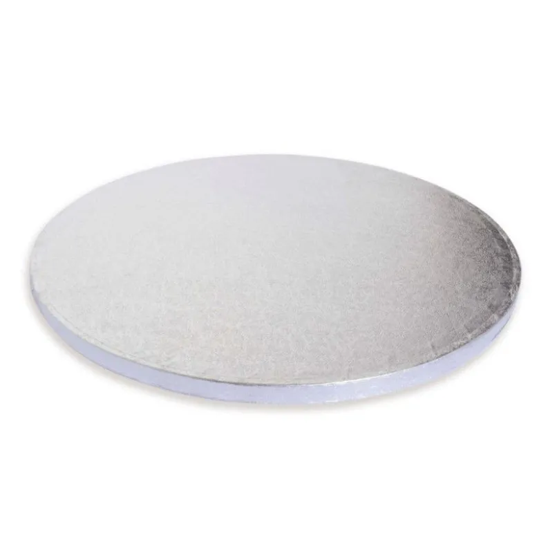 Support à gâteaux rond épais argenté 30cm - Scrapcooking