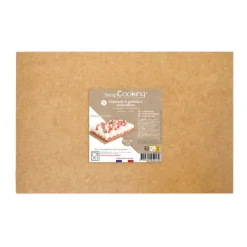 5 Supports Gâteaux Kraft 20x30cm - ScrapCooking