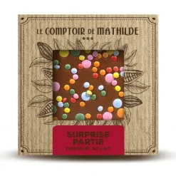 Tablette chocolat lait Surprise Partie - Le Comptoir de Mathilde