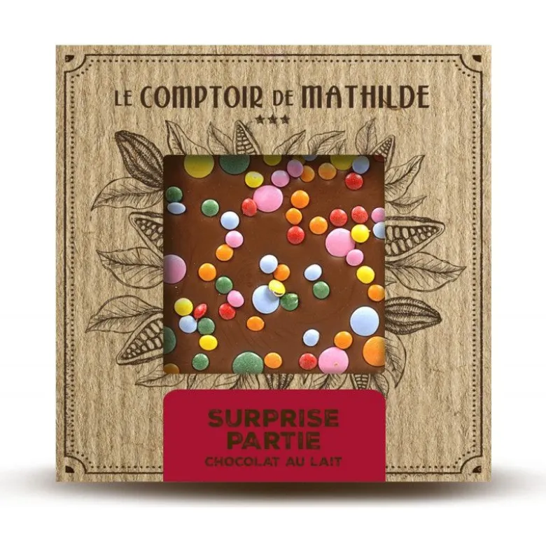 Tablette chocolat lait Surprise Partie - Le Comptoir de Mathilde
