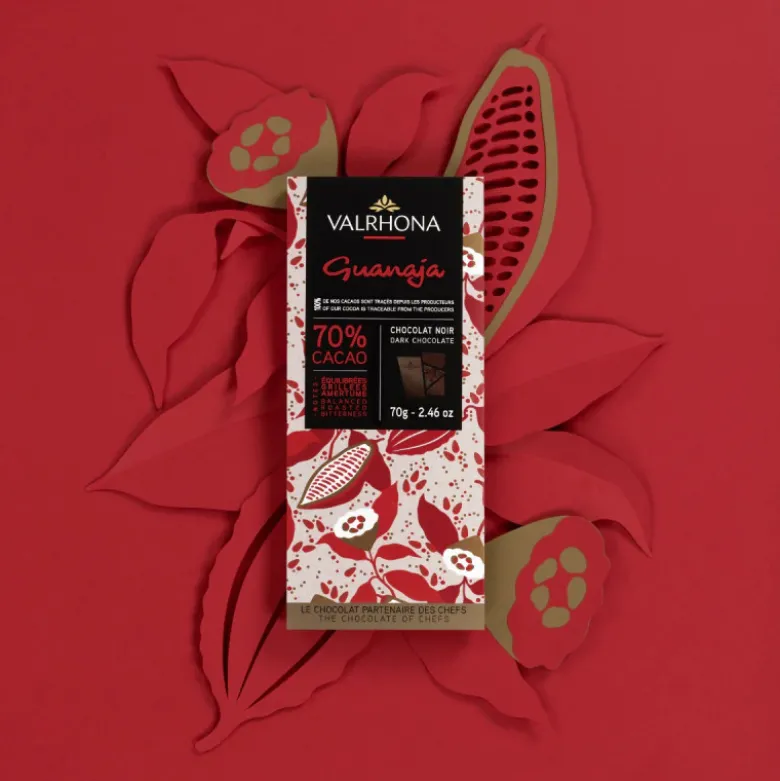 Tablette de Chocolat Noir Guanaja 70% 70g - Valrhona