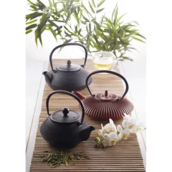 Théière en fonte 600 ml noire - La Cafetière