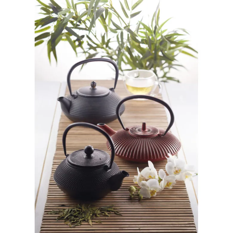 Théière en fonte 600 ml noire - La Cafetière