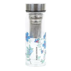 Théière en verre garden Par'tea 350ml fleurs - Yoko Design