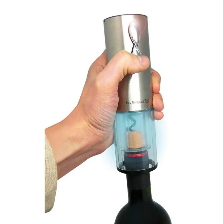 Tire-bouchon électrique + coupe-capsule - Vin Bouquet