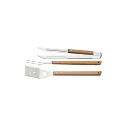 Ustensiles pour Barbecue Inox et Bois (x3) Churrasco - Tramontina