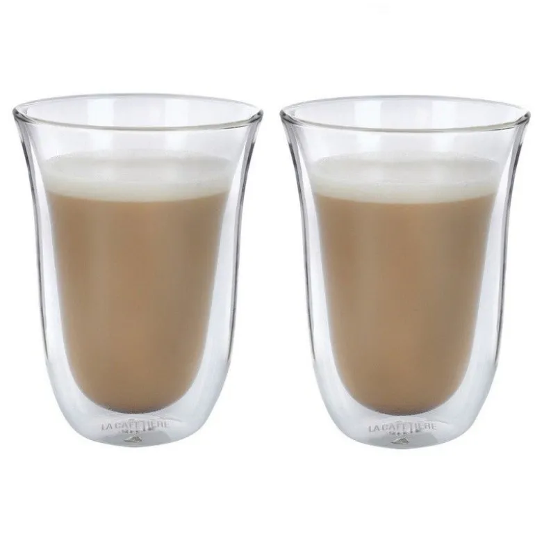 Verre double paroi latte 270ml x2 - La Cafetière