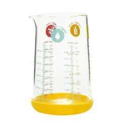 Verre mesureur 500ml base silicone - Pebbly